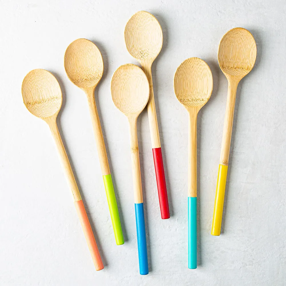 Pebbly Bamboo Mixing Spoon 12" (Asstd.)