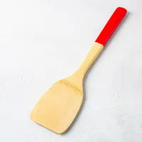 Pebbly Bamboo Turner with  Silicone Handle 12" (Asstd.)