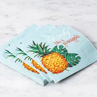 Harman 3-Ply 'Party Like A Pineapple' Paper Napkin - Set of 20 (Blue)