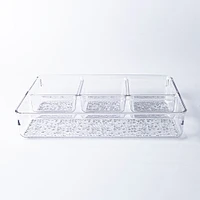 iDesign Rain 4-Section Divided Tray