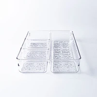 iDesign Rain 4-Section Divided Tray