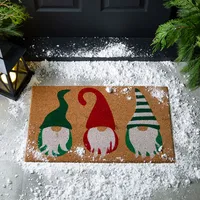 KSP Christmas 'Gnome' Coir Doormat (Red/Green/White)