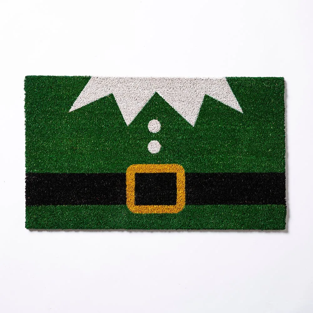 KSP Christmas 'Elf' Coir Doormat (Green)