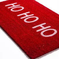 KSP Christmas 'Ho Ho Ho' Coir Doormat (Red)