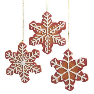 Kurt Adler Christmas 'Gingerbread Snowflakes' Ornament (Asstd.)