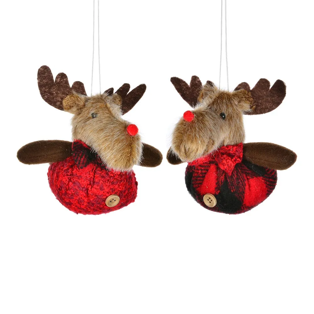 Christmas Tradition 'Plush Moose' Ornament (Asstd.)