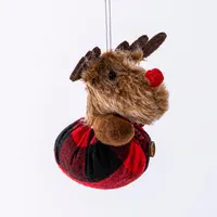 Christmas Tradition 'Plush Moose' Ornament (Asstd.)