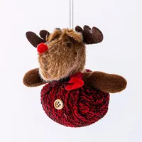 Christmas Tradition 'Plush Moose' Ornament (Asstd.)