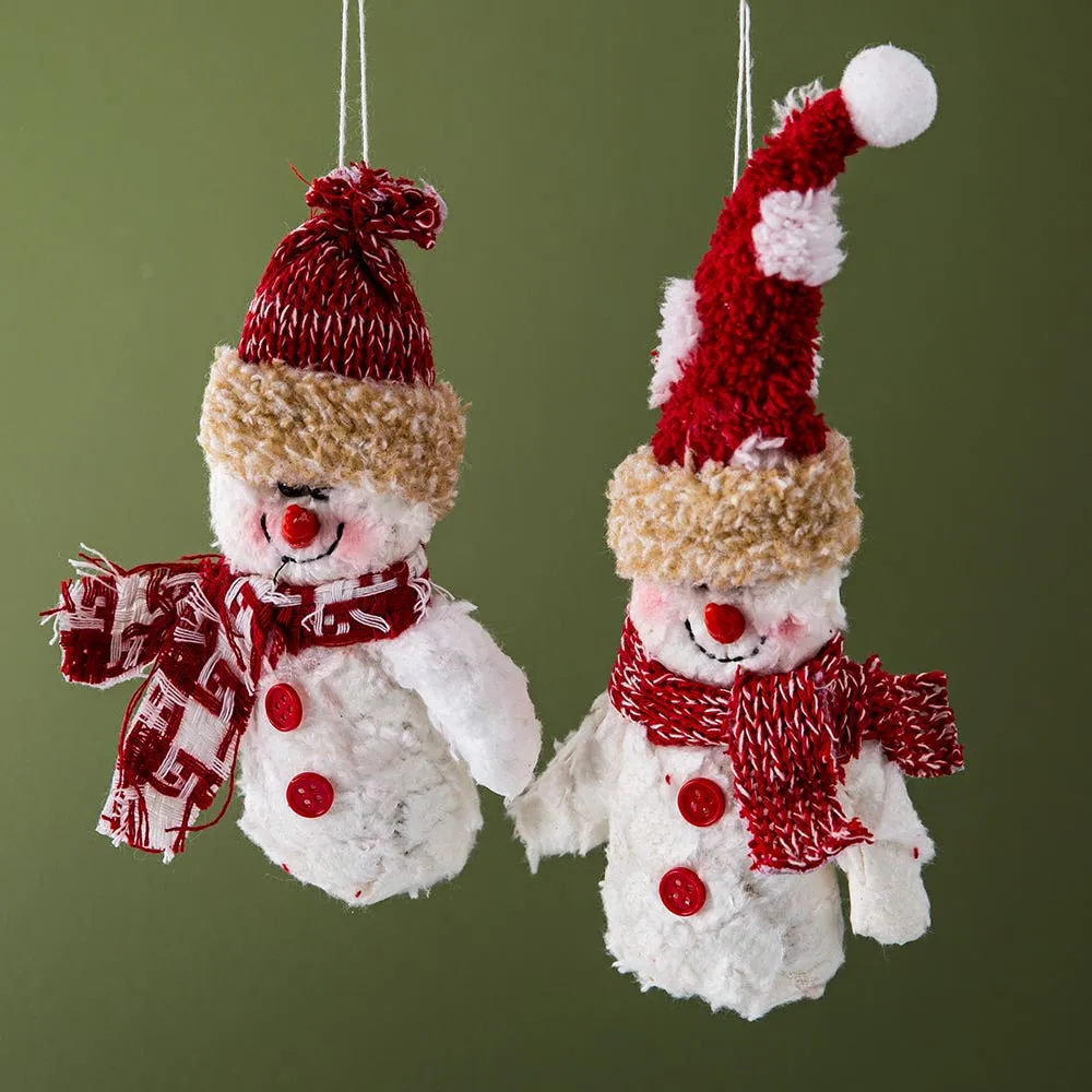 Kitchen Stuff Plus Inc. Christmas Tradition 'Chenille Snowman' Ornament  (Asstd.)