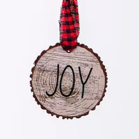 Christmas Tradition 'Wood Look' Ornament Love/Peace/Joy (Asstd.)