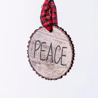 Christmas Tradition 'Wood Look' Ornament Love/Peace/Joy (Asstd.)