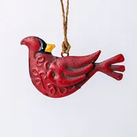 Christmas Tradition 'Metal Cardinal' Ornament (Red) - Assorted