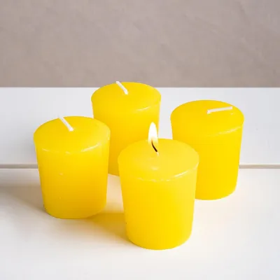 CTG Citronella Votive Candles - Yellow