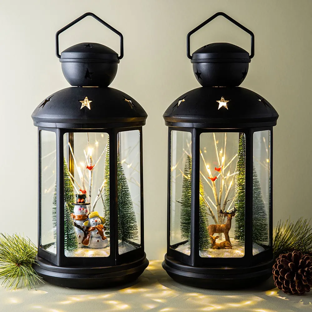 Mini LED Lanterns, Luminessence 6x3.25 in. Seasonal Lighting Plastic REVISED