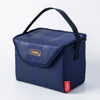 Thermos Basic Plaid Insulated 6-Can Lunch Bag (Navy)