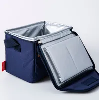 Thermos Basic Plaid Insulated 6-Can Lunch Bag (Navy)
