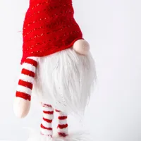 KSP Christmas Gnome 'Nordic' Standing Figurine with LED 19.5" (Red)