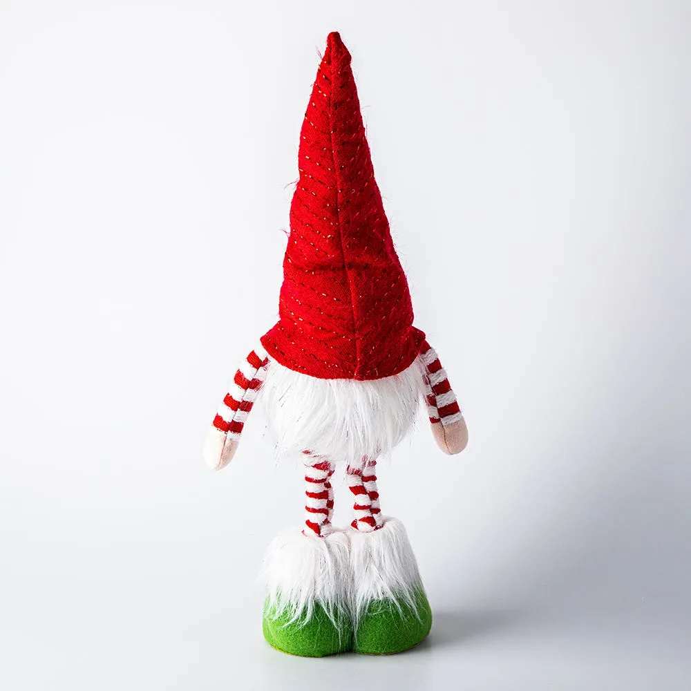 KSP Christmas Gnome 'Nordic' Standing Figurine with LED 19.5" (Red)