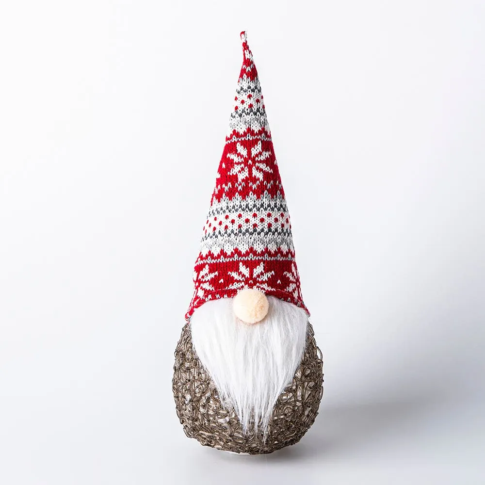 KSP Christmas Gnome 'Nordic' Fabric Figurine with LED 12" (Assorted)