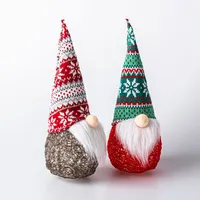 KSP Christmas Gnome 'Nordic' Fabric Figurine with LED 12" (Assorted)