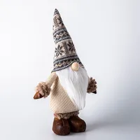 KSP Christmas Gnome 'Nordic' Standing Fabric Figurine 15"