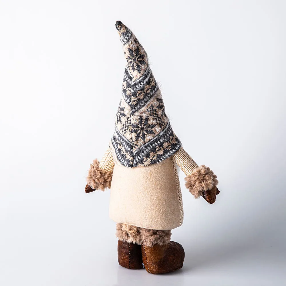 KSP Christmas Gnome 'Nordic' Standing Fabric Figurine 15"