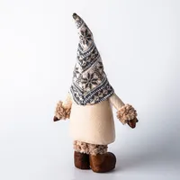 KSP Christmas Gnome 'Nordic' Standing Fabric Figurine 15"