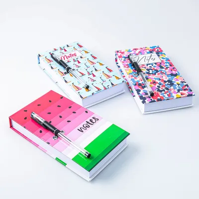 Ty Memo 'Boats/Watermelons/Floral' Notepad with Pen (Asstd.)