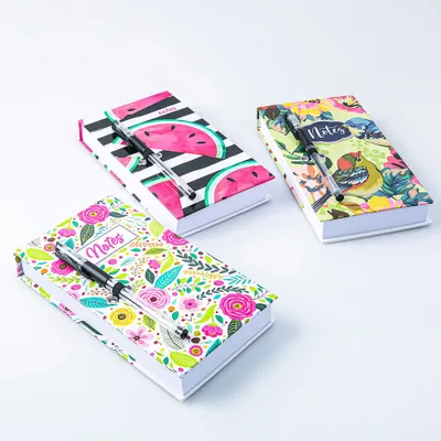 Ty Memo 'Birds/Watermelon/Floral' Notepad with Pen (Asstd.)