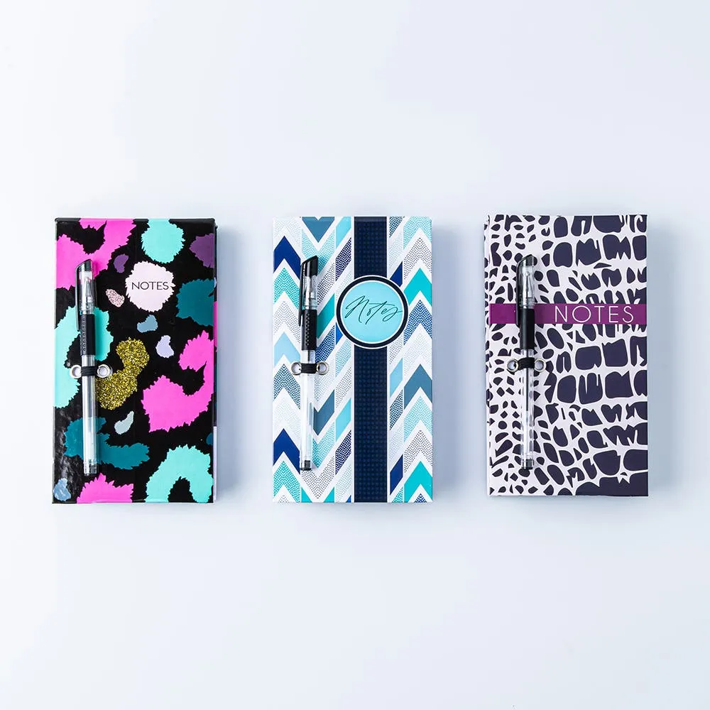 Ty Memo 'Giraffe/Chevron/Cheetah' Notepad with Pen (Asstd.)