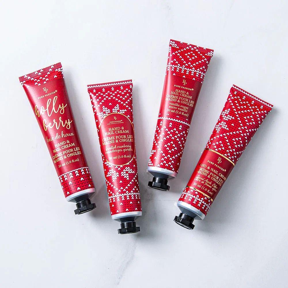 Pure Passion Christmas Hand & Nail Cream Gift Combo - Set of 4