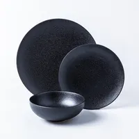 Maxwell & Williams Caviar Porcelain Dinnerware - Set of 12 (Black)