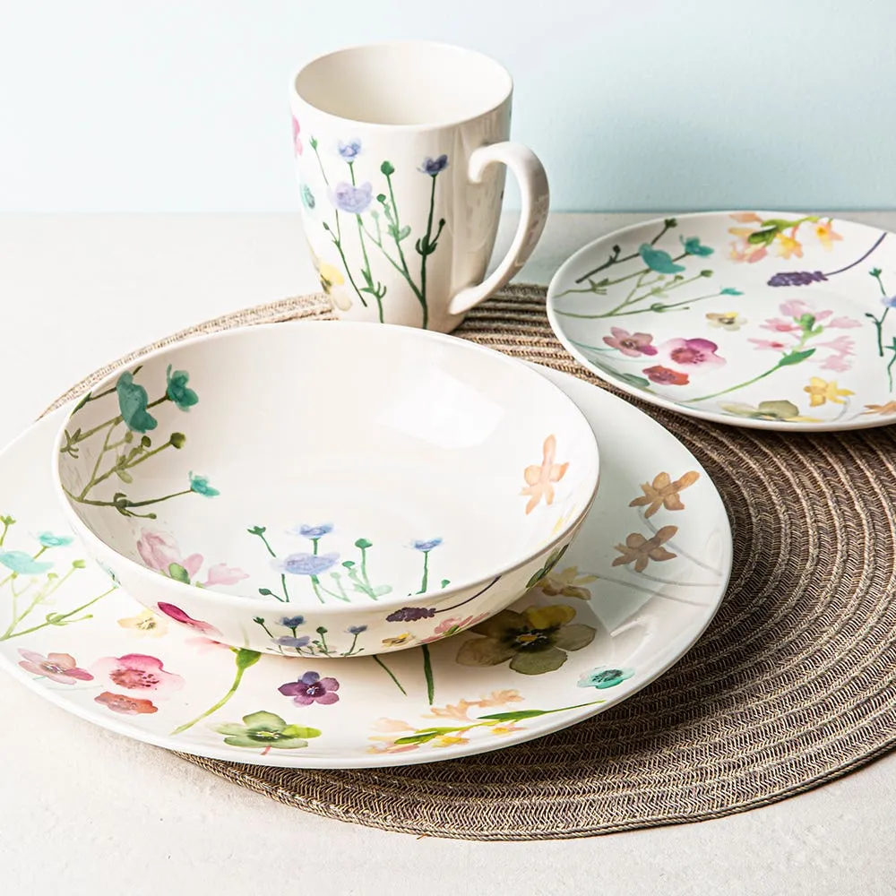 Maxwell & Williams Wildwood Porcelain Dinnerware - S/16 (Multi Colour)