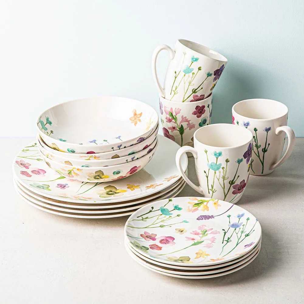 Maxwell & Williams Wildwood Porcelain Dinnerware - S/16 (Multi Colour)