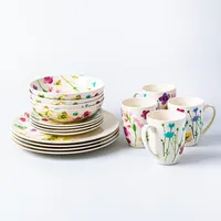 Maxwell & Williams Wildwood Porcelain Dinnerware - S/16 (Multi Colour)