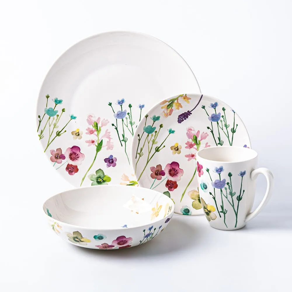 Maxwell & Williams Wildwood Porcelain Dinnerware - S/16 (Multi Colour)