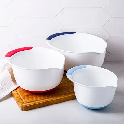 OXO Good Grips Plastic Mixing Bowl - Set of 3 (White)