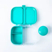 Sistema To Go Ribbon Divided Lunch Container Turquoise