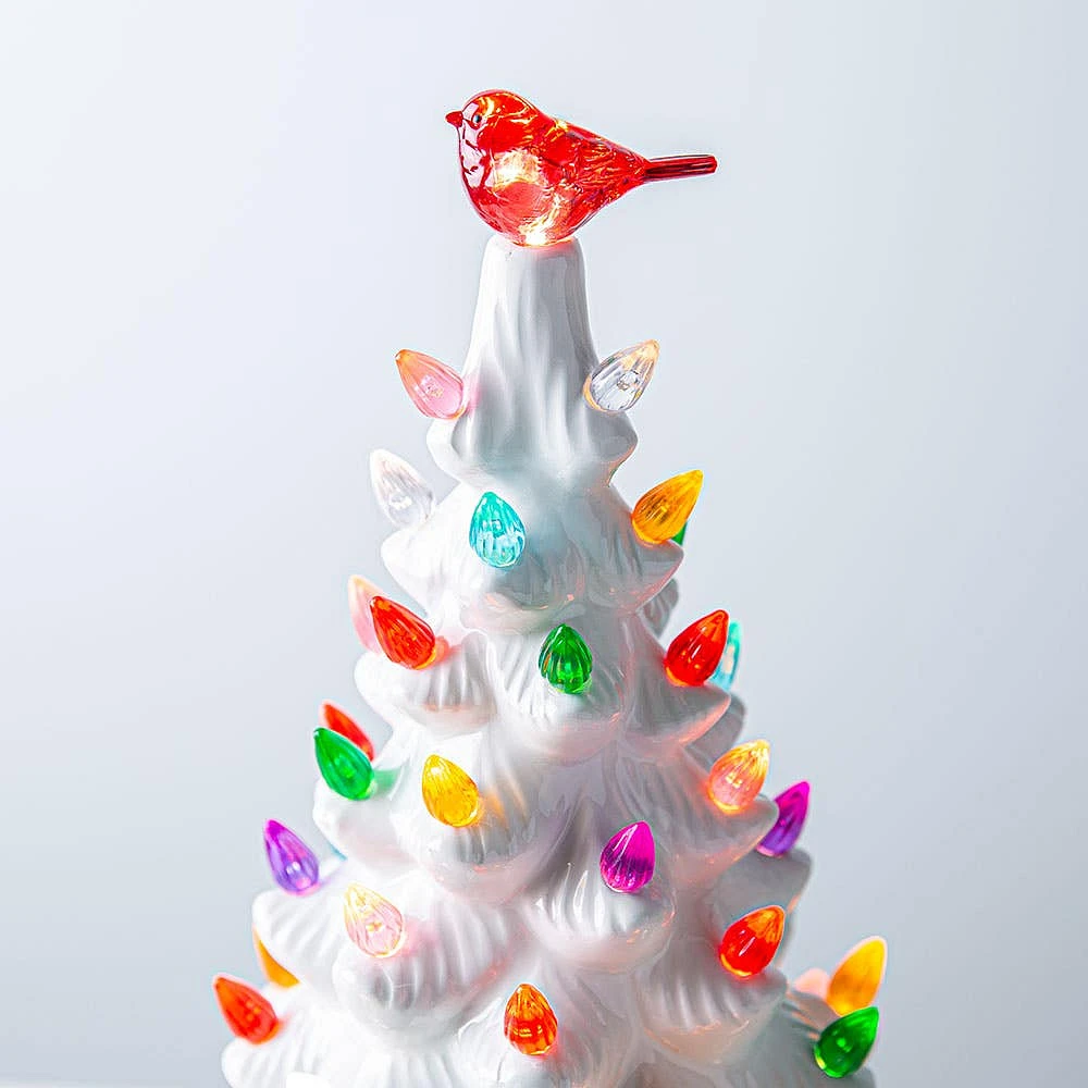 KSP Tree with Bird (White)