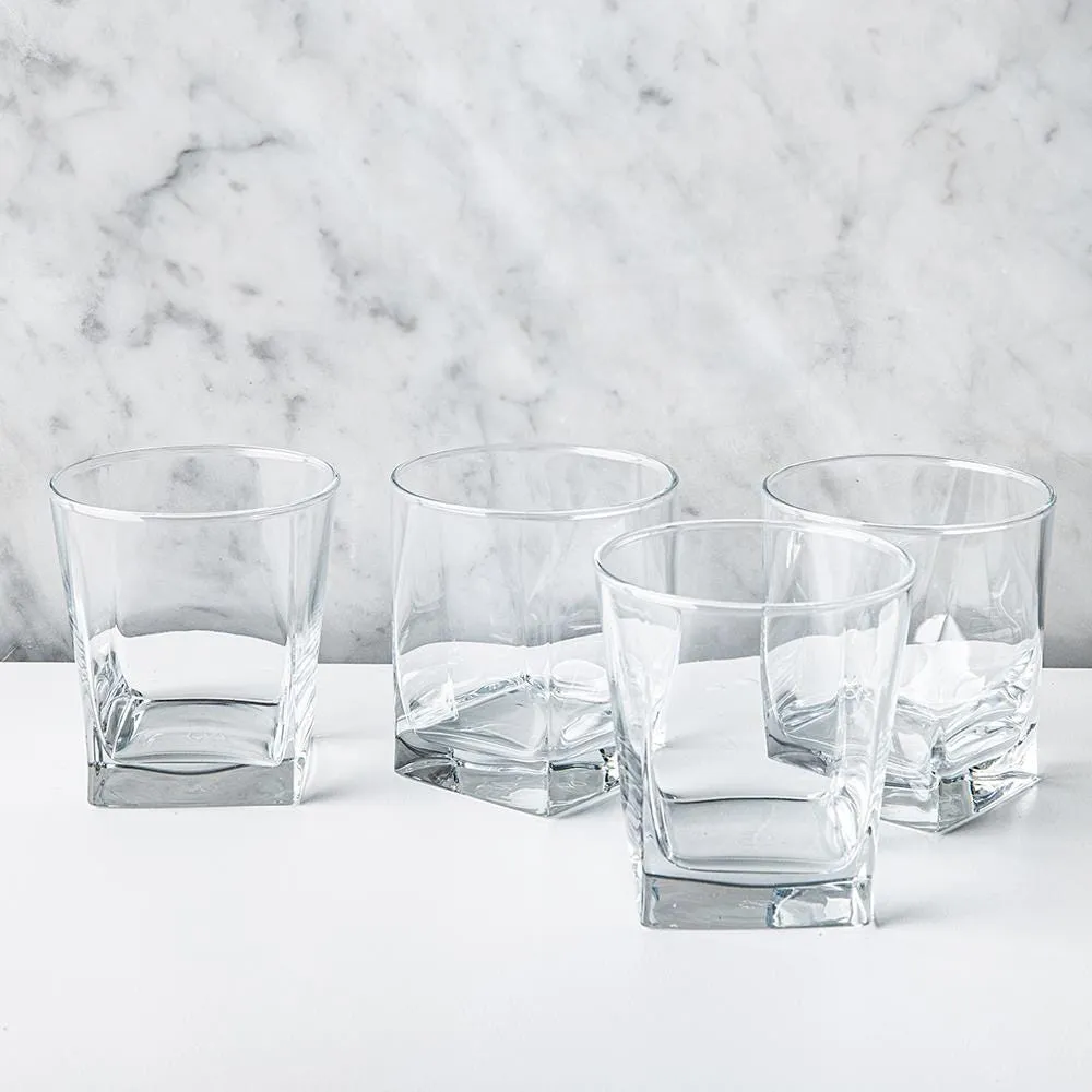 Home Essentials Square Double Old Fashioned Glass - Set of 4