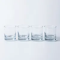 Home Essentials Bubble Double Old Fashioned Glass - Set of 4