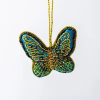 KSP Christmas 'Butterfly' Beaded Ornament (Multi Colour)