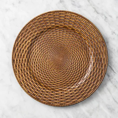 KSP Everyday Charger Plate Rattan 33cm/13" Dia.  (Natural)