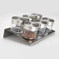 KSP Gusto Magnetic Spice Rack - Set of 6 Jars