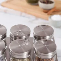 KSP Gusto Magnetic Spice Rack - Set of 6 Jars