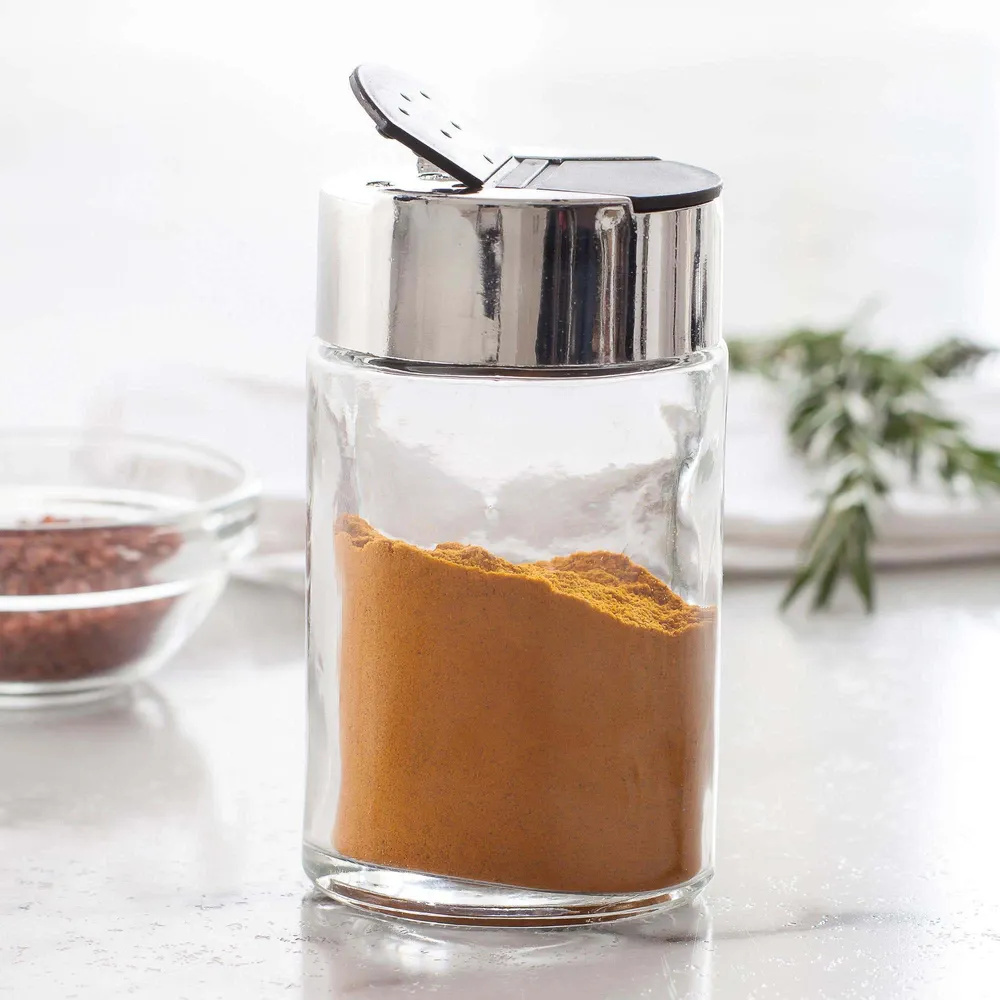 KSP Allure Square Spice Jar Stainless Steel Lid (Clear)