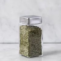 KSP Allure Square Spice Jar Stainless Steel Lid (Clear)