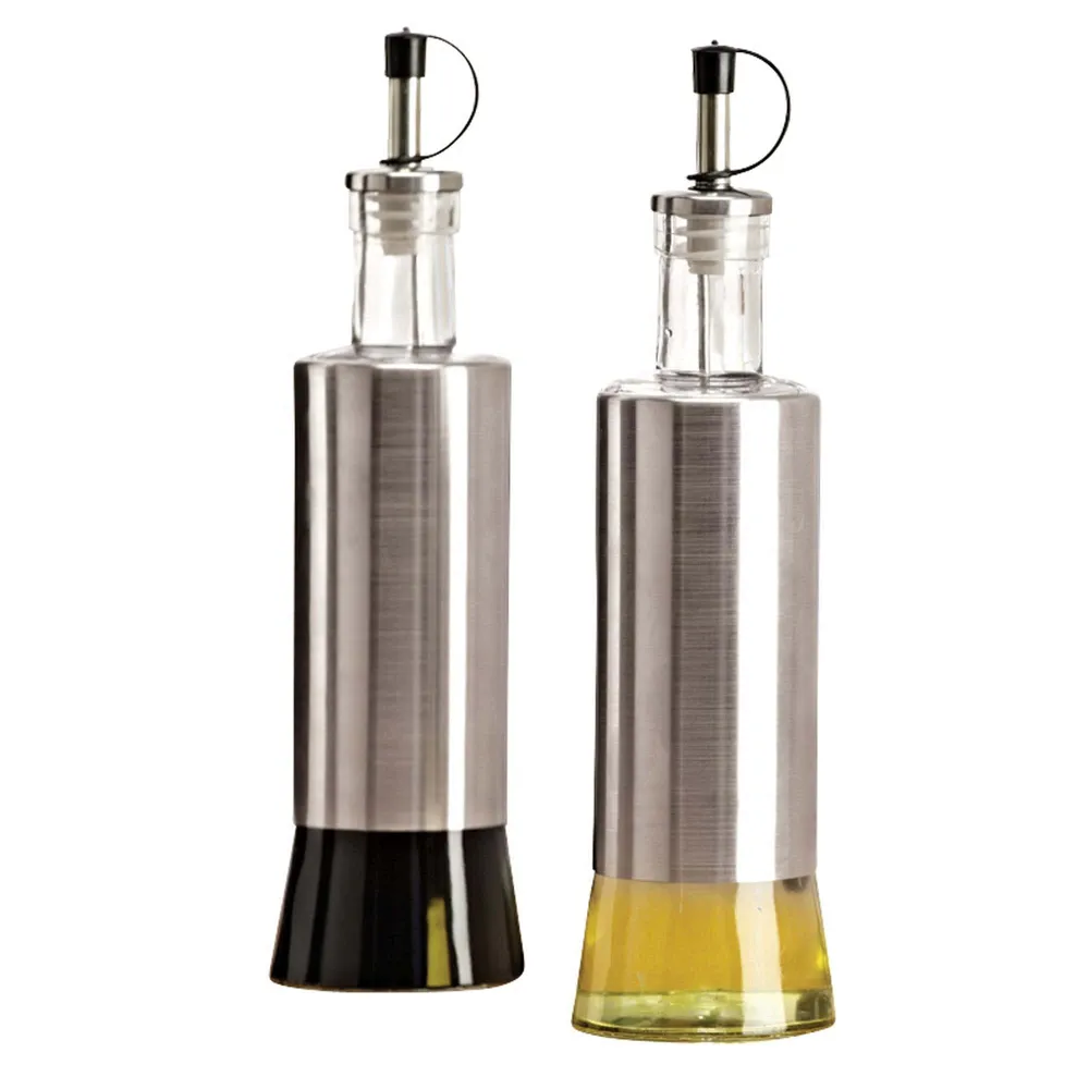 KSP Silo Glass Oil and Vinegar Bottle Combo - Set of 2