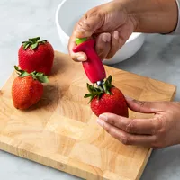 Chef'N StemGem Strawberry Huller - Red & Green