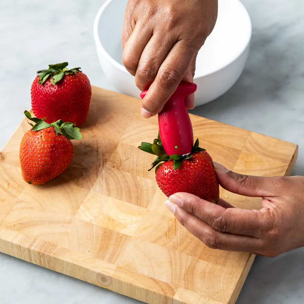 Chef'N StemGem Strawberry Huller - Red & Green